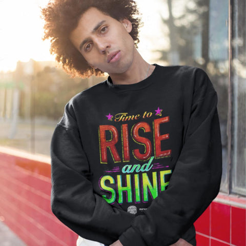 Rise & Shine Man Pullover - Ourxant | Latino Sweatshirt | Ourxant Latinx Sweatshirt | Latinx Streetwear | Latino Streetwear Style | Latino T-Shirt | Mexican Streetwear Owned Brand |