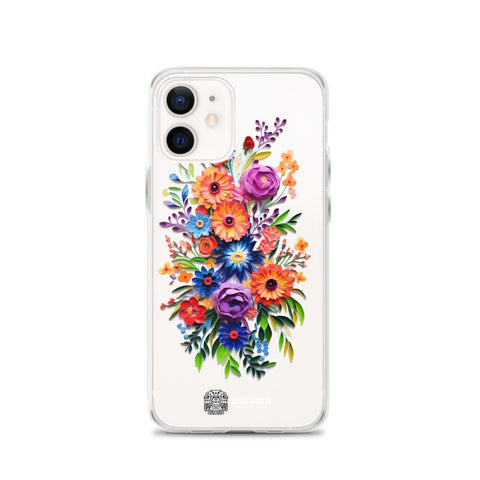 iPhone case, Phone protection, Sleek design, Mexican floral art, Oil-painted flowers, Scratch-resistant, Dustproof, Oil-resistant, Dirt-resistant, Solid back, Flexible sides, Precise alignment, Port openings, Fashionable, Elegance, Sophistication, Natural beauty, High-quality, Attention to detail, Apple accessory, Latinx accessory, Latina accessory, Mexican accessory, iPhone X Case, iPhone 11 Case, iPhone 12 Case,, iPhone 13 Case, iPhone 14 Case,