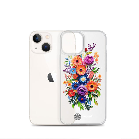 iPhone case, Phone protection, Sleek design, Mexican floral art, Oil-painted flowers, Scratch-resistant, Dustproof, Oil-resistant, Dirt-resistant, Solid back, Flexible sides, Precise alignment, Port openings, Fashionable, Elegance, Sophistication, Natural beauty, High-quality, Attention to detail, Apple accessory, Latinx accessory, Latina accessory, Mexican accessory, iPhone X Case, iPhone 11 Case, iPhone 12 Case,, iPhone 13 Case, iPhone 14 Case,