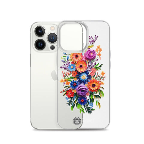 iPhone case, Phone protection, Sleek design, Mexican floral art, Oil-painted flowers, Scratch-resistant, Dustproof, Oil-resistant, Dirt-resistant, Solid back, Flexible sides, Precise alignment, Port openings, Fashionable, Elegance, Sophistication, Natural beauty, High-quality, Attention to detail, Apple accessory, Latinx accessory, Latina accessory, Mexican accessory, iPhone X Case, iPhone 11 Case, iPhone 12 Case,, iPhone 13 Case, iPhone 14 Case,