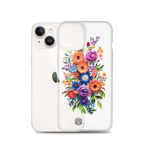 iPhone case, Phone protection, Sleek design, Mexican floral art, Oil-painted flowers, Scratch-resistant, Dustproof, Oil-resistant, Dirt-resistant, Solid back, Flexible sides, Precise alignment, Port openings, Fashionable, Elegance, Sophistication, Natural beauty, High-quality, Attention to detail, Apple accessory, Latinx accessory, Latina accessory, Mexican accessory, iPhone X Case, iPhone 11 Case, iPhone 12 Case,, iPhone 13 Case, iPhone 14 Case,