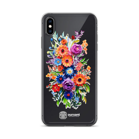 iPhone case, Phone protection, Sleek design, Mexican floral art, Oil-painted flowers, Scratch-resistant, Dustproof, Oil-resistant, Dirt-resistant, Solid back, Flexible sides, Precise alignment, Port openings, Fashionable, Elegance, Sophistication, Natural beauty, High-quality, Attention to detail, Apple accessory, Latinx accessory, Latina accessory, Mexican accessory, iPhone X Case, iPhone 11 Case, iPhone 12 Case,, iPhone 13 Case, iPhone 14 Case,