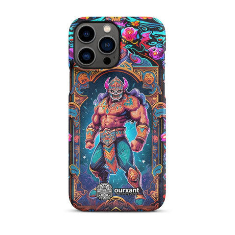 Premium Slim Mobile Protector, mobile case, phone cover, video game graphics, Mexican-American, Mexican wrestler, slim design, wireless charging compatible