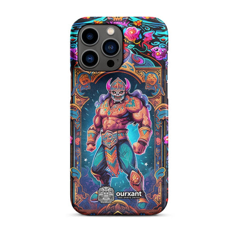 Premium Slim Mobile Protector, mobile case, phone cover, video game graphics, Mexican-American, Mexican wrestler, slim design, wireless charging compatible