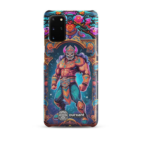 Premium Slim Mobile Protector, mobile case, phone cover, video game graphics, Mexican-American, Mexican wrestler, slim design, wireless charging compatible, Samsung premium Case, Latino Accesories