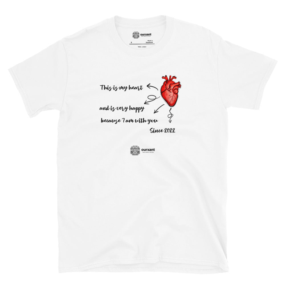 Heart Personalized T-shirt | Ourxant Latinx T-Shirt | Latinx Streetwear | Latinx Streetwear Style | Latinx T-Shirt | Mexican Streetwear Owned Brand | Customizable T-Shirt