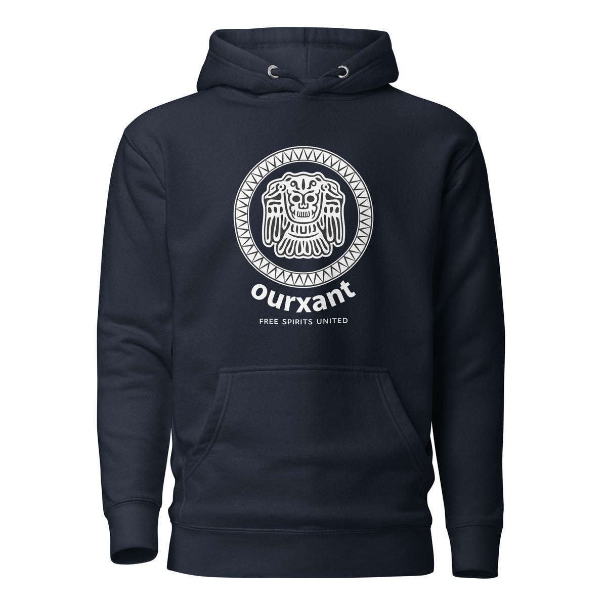 Classic Round Unisex Hoodie / Ourxant Classic Unisex Hoodie | Latino Hoodie | Ourxant Latinx Sweatshirt | Latinx Streetwear | Latino Streetwear Style | Latino T-Shirt | Mexican Streetwear Owned Brand | Latina Hoodie