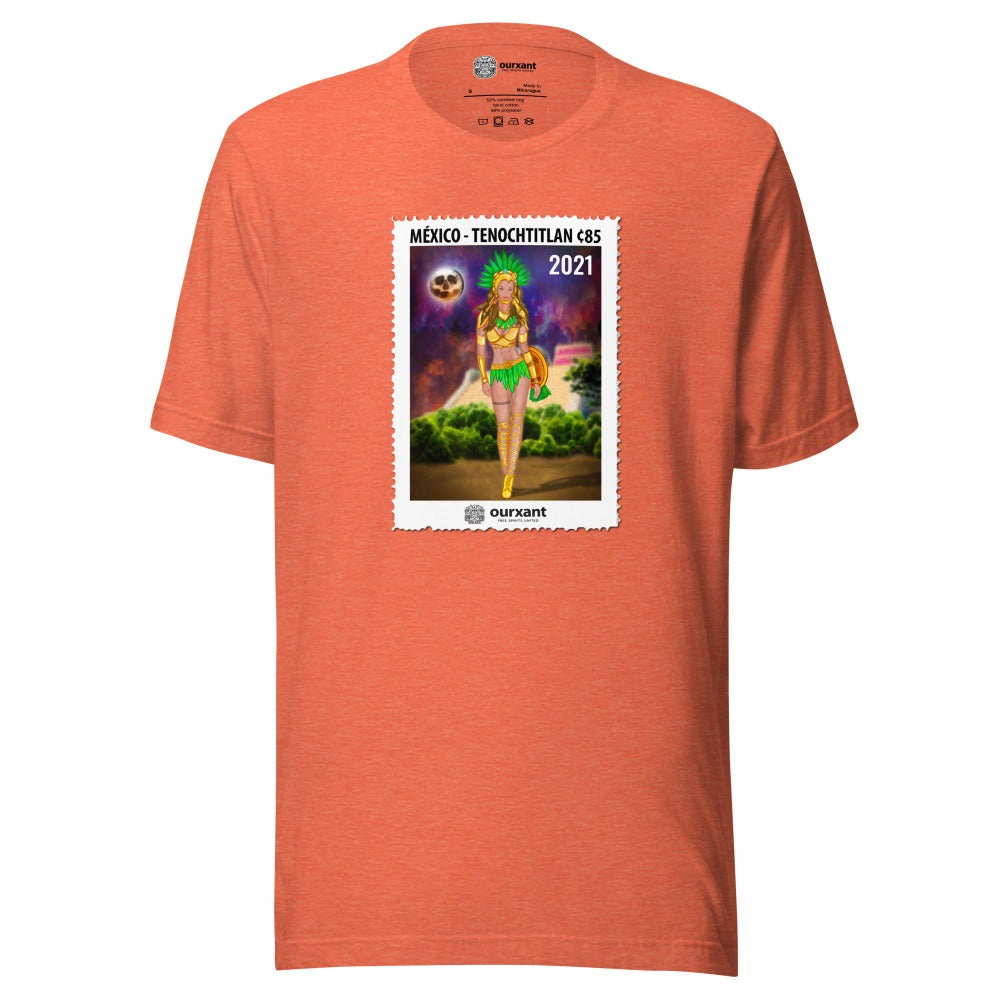 Aztec Warrior Postcard Customizable Unisex T-Shirt