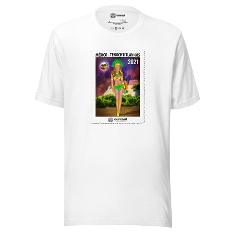 Aztec Warrior Postcard Customizable Unisex T-Shirt