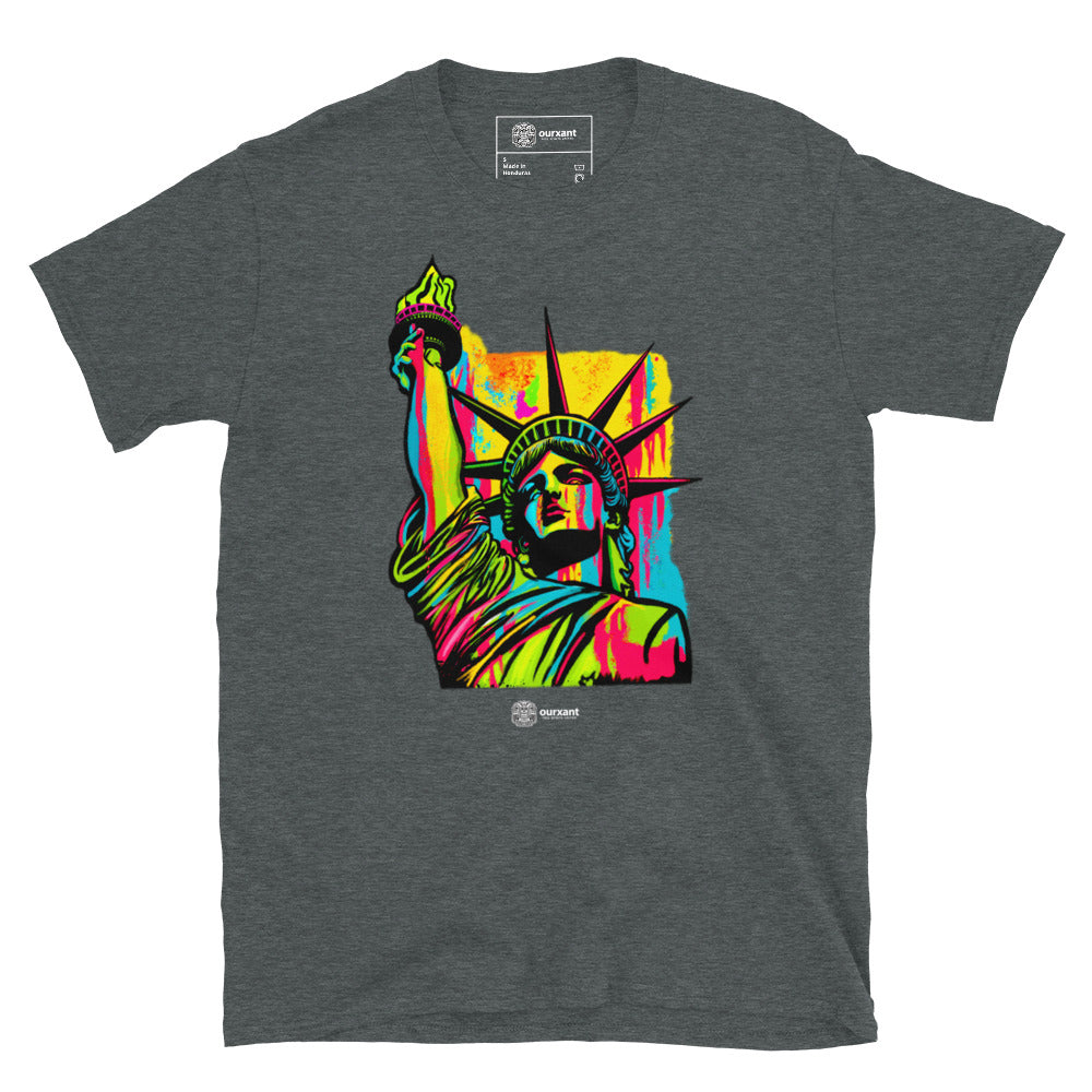 Cotton T-shirt with Graffiti Multicolor logo print