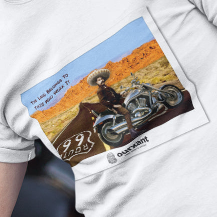 Ourxant: Emiliano Zapata Latino T-Shirt | Emiliano Zapata Biker | Zapata Streetwear Latino | Zapata Route 66 